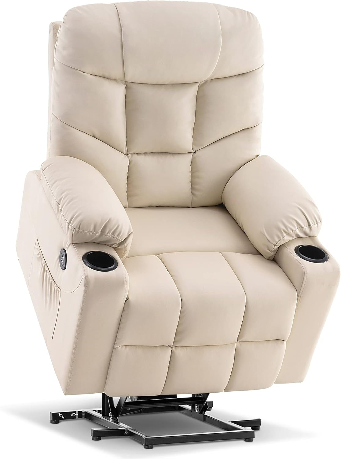 Power Lift Recliner Chair, 2 Cup Holders, USB Ports for Elderly