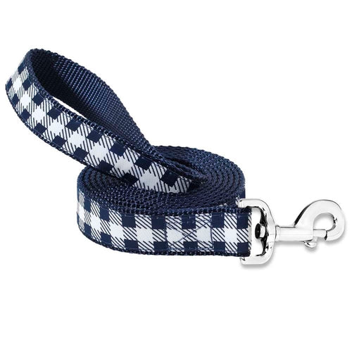 Picnic Plaid (Navy) - Dog Leash