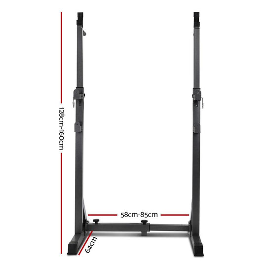 Everfit Weight Bench Adjustable Squat Rack Home Gym Equipment 300kg