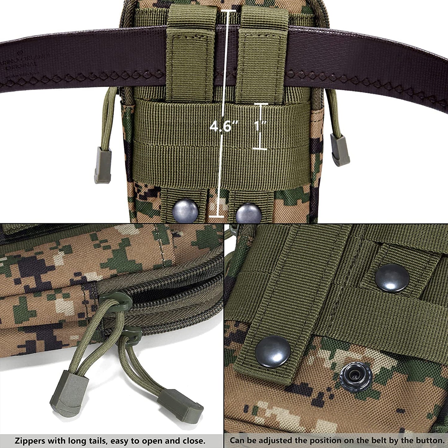 Tactical MOLLE Pouch & Waist Bag for Hiking & Outdoor Activities