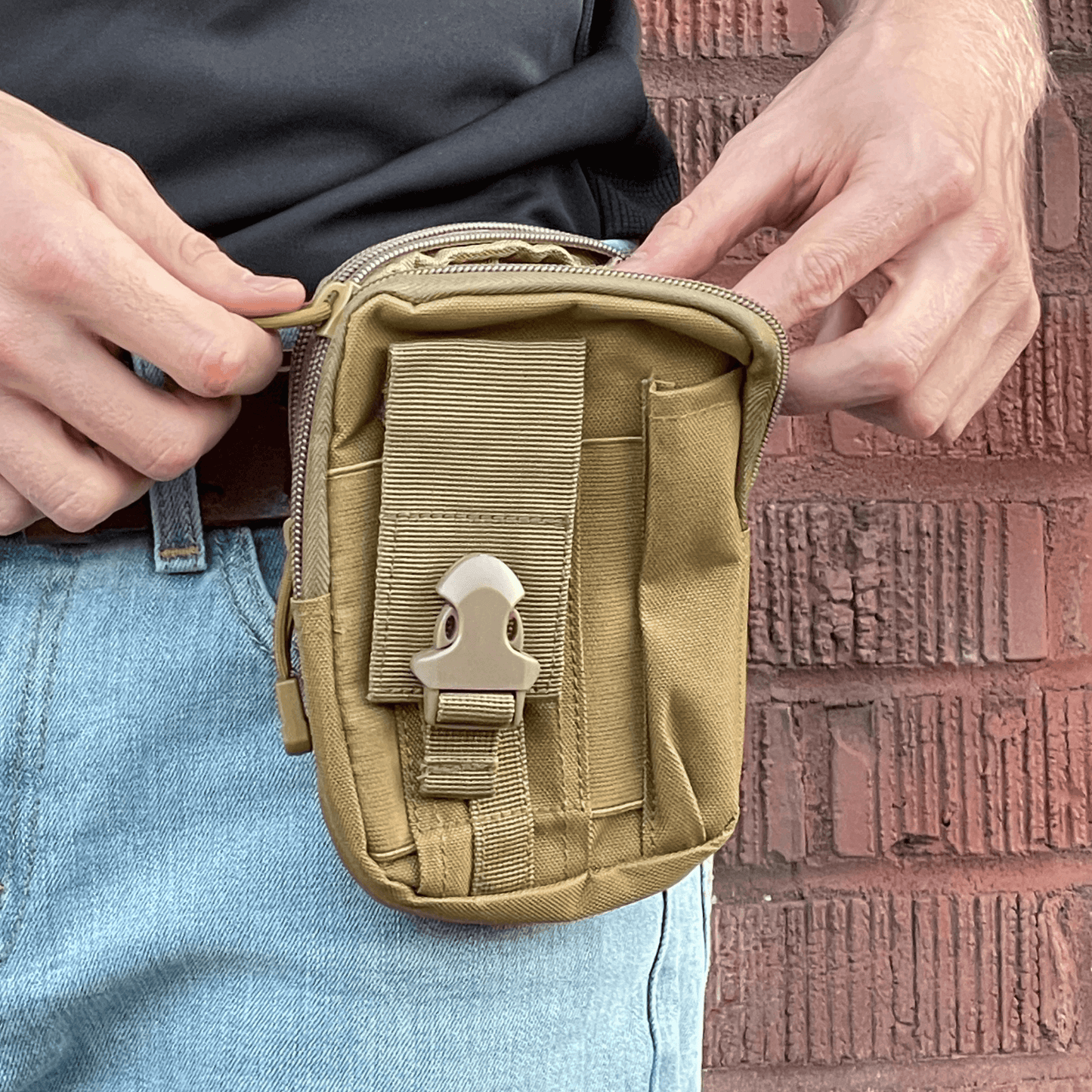 Tactical MOLLE Pouch & Waist Bag for Hiking & Outdoor Activities