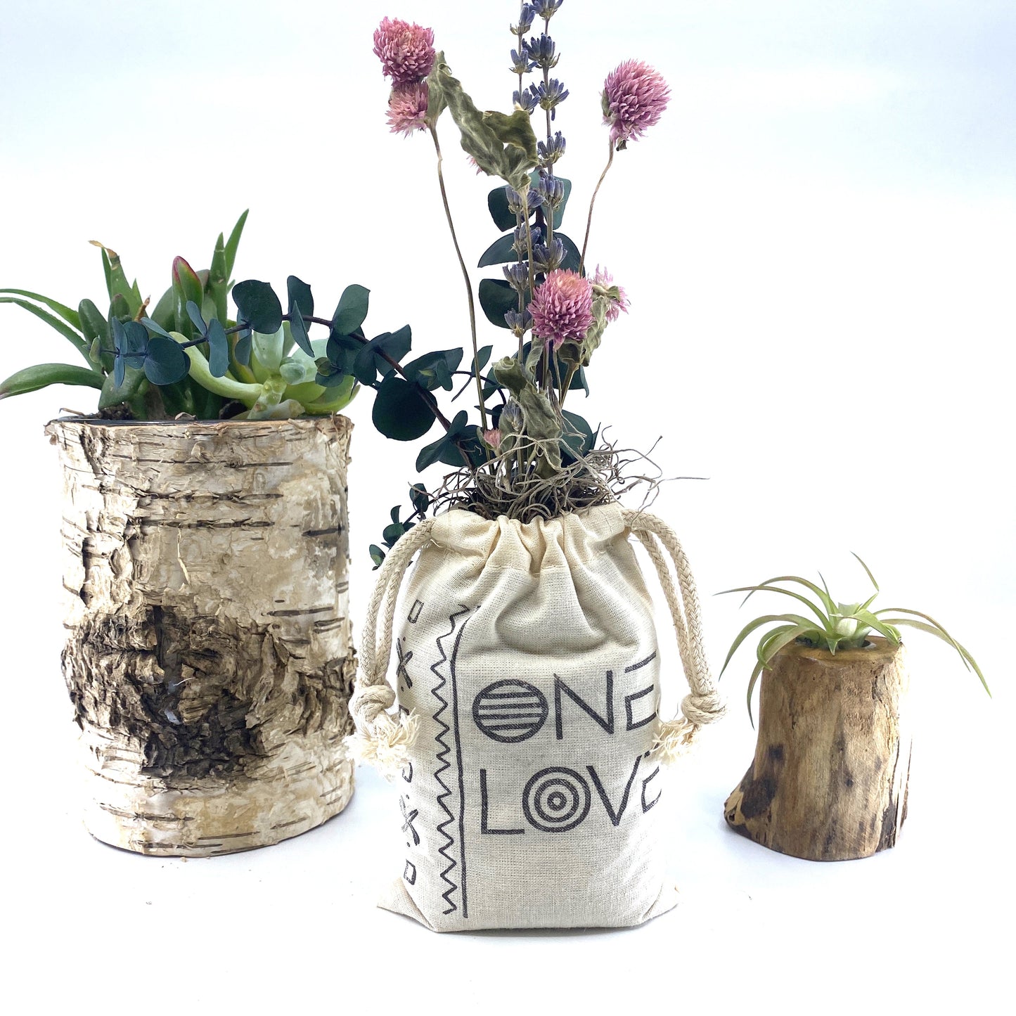 Sack of Flowers, One Love, Organic, Dried Flower Bouquet