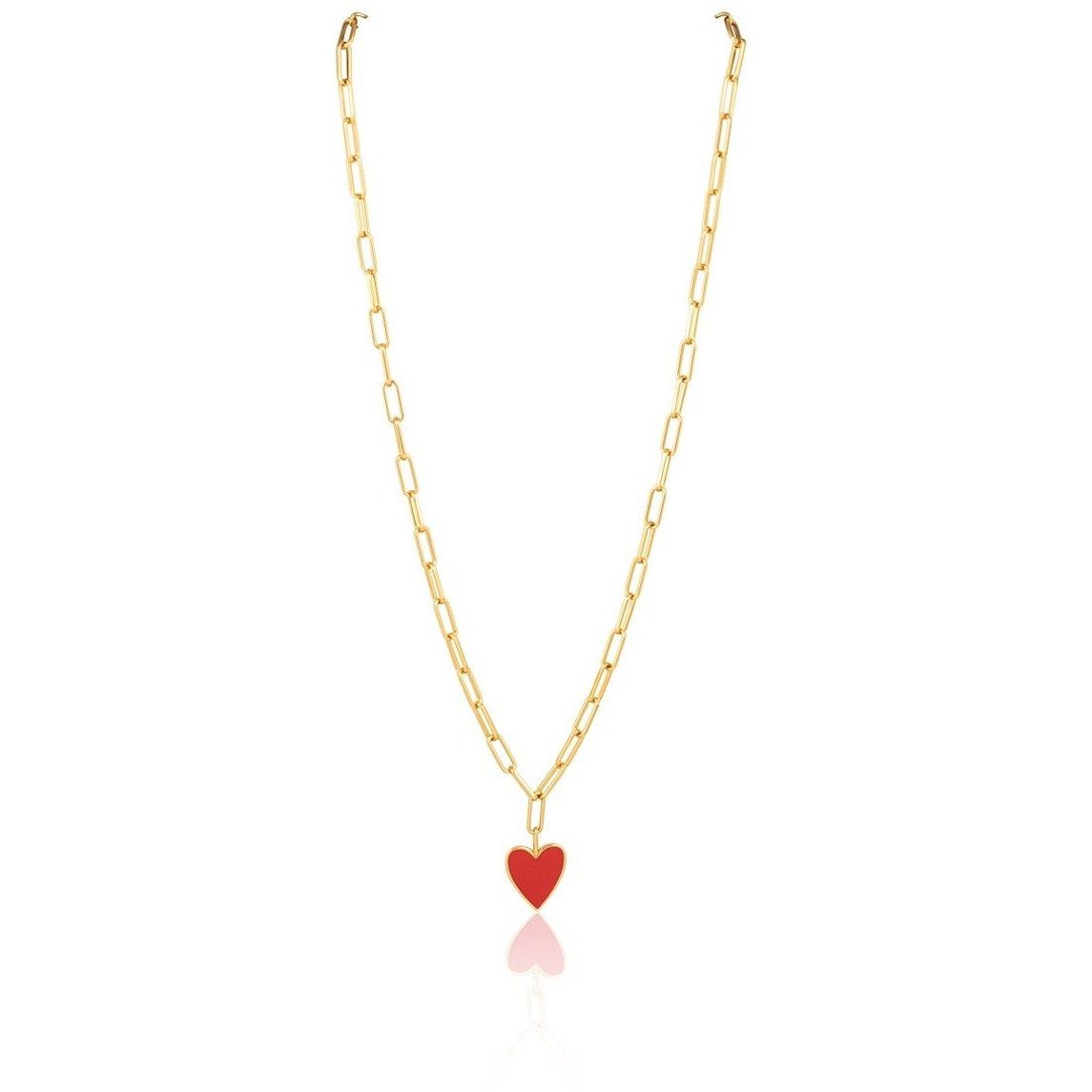 Jamie Enamel Heart Necklace