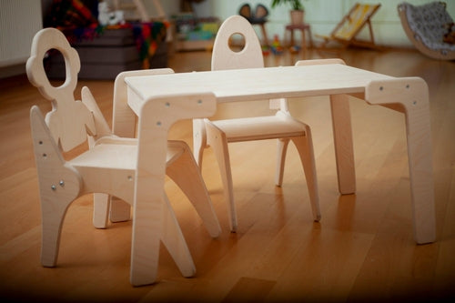 Montessori Table and Chair Set